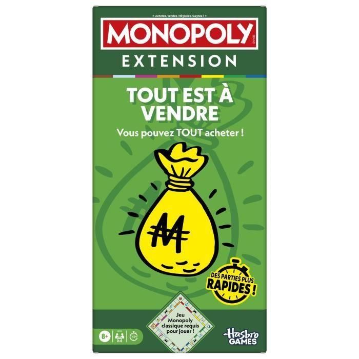 Monopoly HASG0720101 Expansión Todo está en venta, Juego de Mesa para 2-6 Jugadores, hace el clásico Monopoly más divertido y rápido Monopoly HASG0720101 Expansión Todo está en venta, Juego de Mesa para 2-6 Jugadores, hace el clásico Monopoly más divertido y rápido