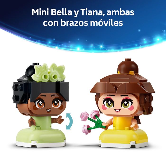 Lego Disney Princess Mini Bella y Tiana con Castillo 43291 | Set de construcción para niños +5 años con 358 piezas 6