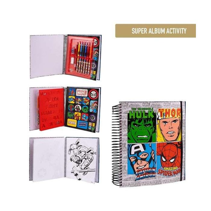 Album actividades coloreable marvel 3