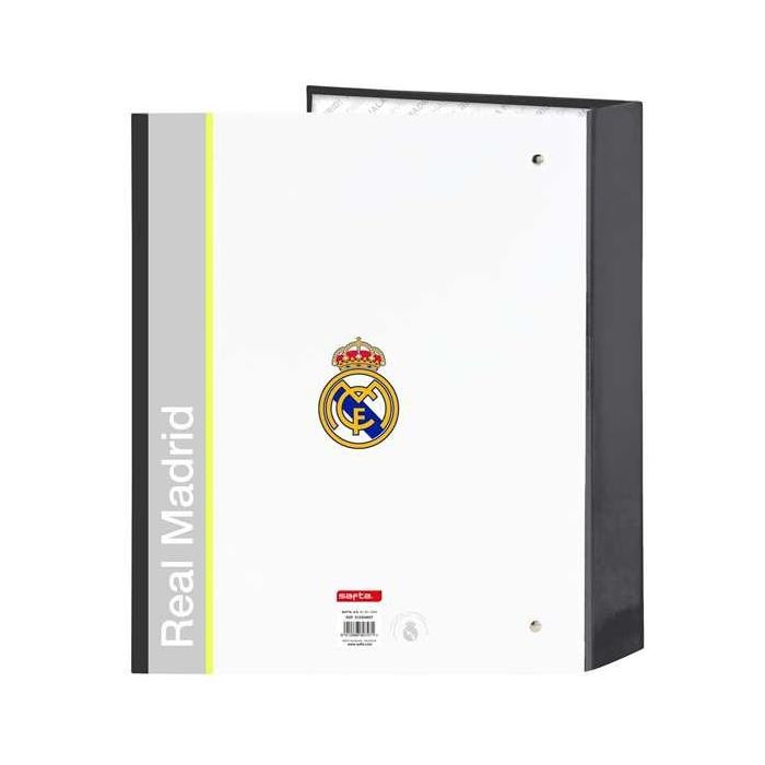 Safta Carpeta 4 Anillas Folio Cartón Forrado Lomo Ancho Real Madrid 1ª Equipación 25-26 40mm 1 Safta Carpeta 4 Anillas Folio Cartón Forrado Lomo Ancho Real Madrid 1ª Equipación 25-26 40mm 1