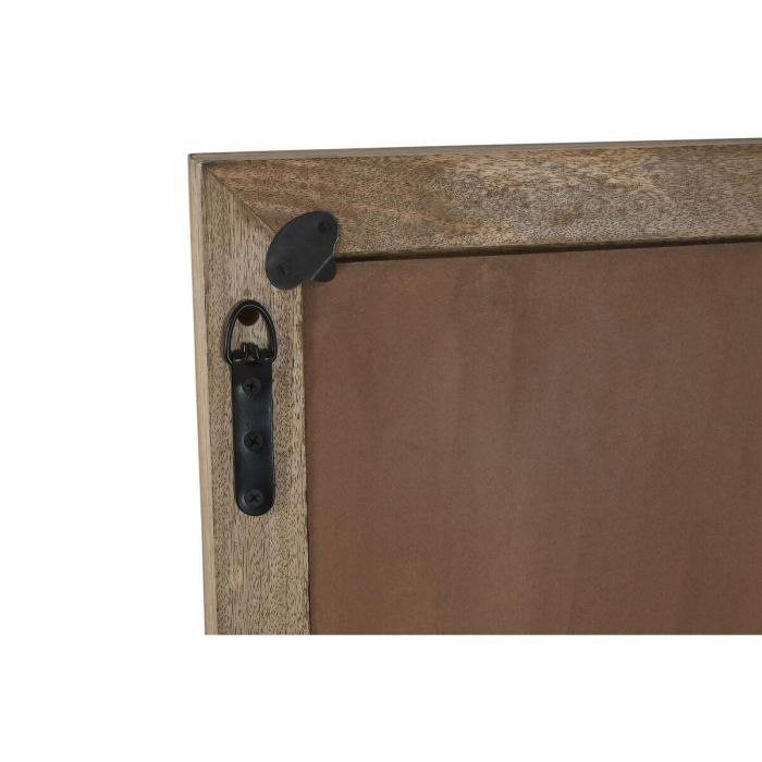 DKD Home Decor Espejo Árabe Natural de Pared Grande en MDF y Cristal, Diseño Decorativo Oriental 120 x 70 x 4 cm 2