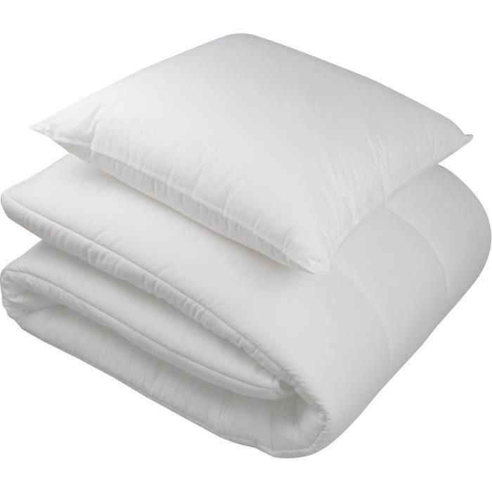Paquete de protección: edredón 140x200 cm + funda de almohada + 1 protector de almohada - hecho en Francia 2 Paquete de protección: edredón 140x200 cm + funda de almohada + 1 protector de almohada - hecho en Francia 2