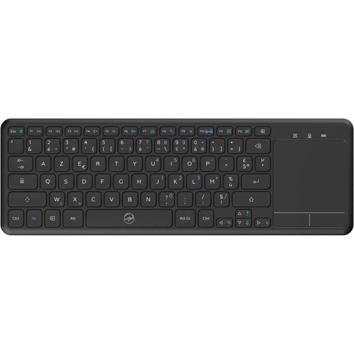 Teclado inalámbrico para smart TV - MOBILITY - Negro - Azerty Teclado inalámbrico para smart TV - MOBILITY - Negro - Azerty