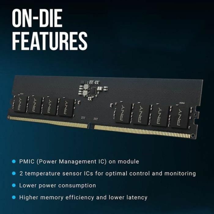 Memoria RAM PNY 8 GB DDR5 SDRAM DDR5 4800 MHz CL40 14