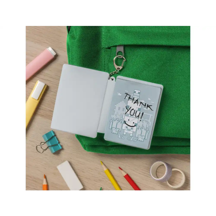 Wondee Bloc de notas mini acolchado Minecraft con llavero, 100x20x70 mm 4