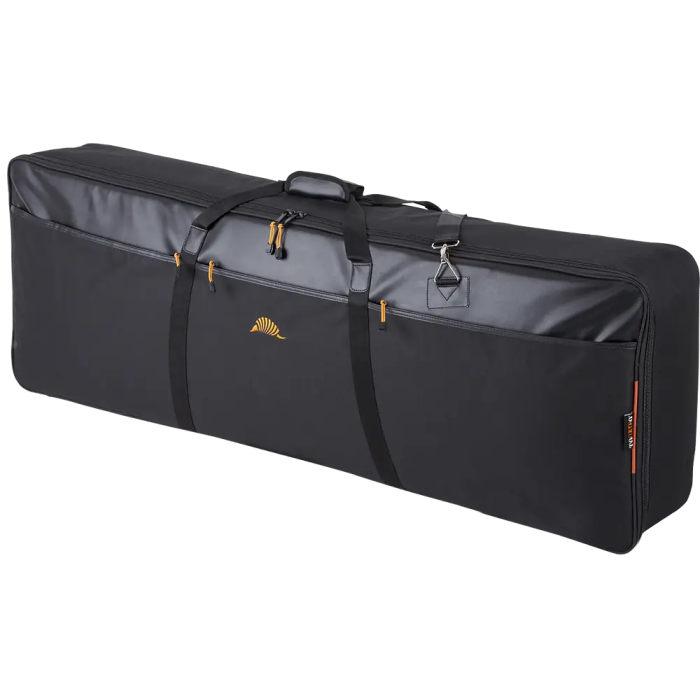 TOBAGO Funda Teclado Negro Poliéster 600D Nylon 300D Acolchado 20mm 1230x350x130mm con Correa y Bolsillo para Accesorios 1