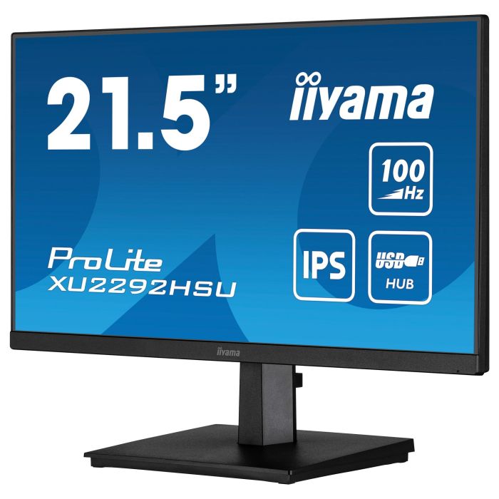 iiyama Monitor XU2292HSU-B6 54.5cm (21.5") Full HD IPS 100Hz HDMI DP USB Negro 6