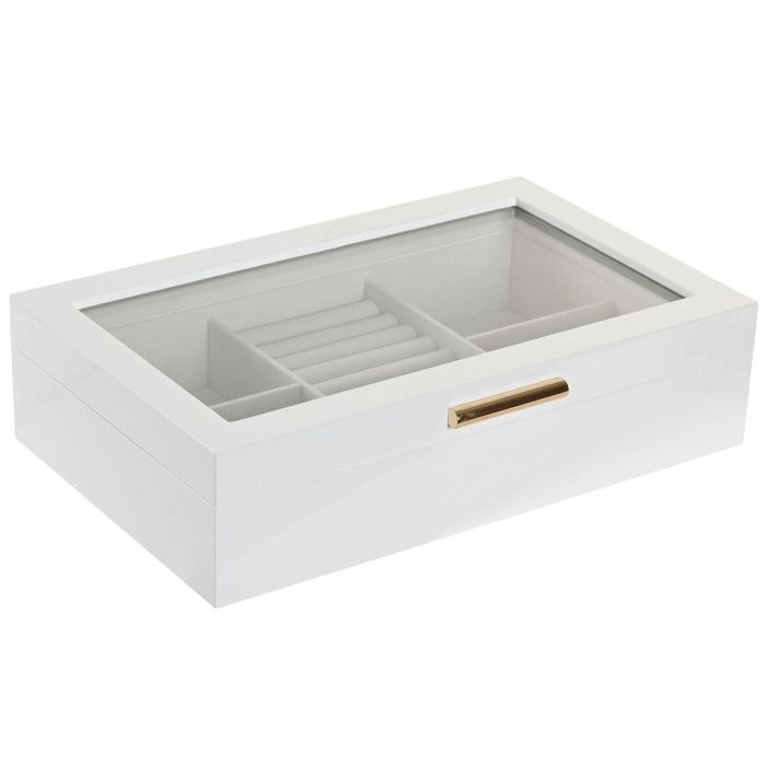 DKD Home Decor Joyero Tradicional Blanco Beige 18.5 x 7 x 29 cm 2 DKD Home Decor Joyero Tradicional Blanco Beige 18.5 x 7 x 29 cm 2