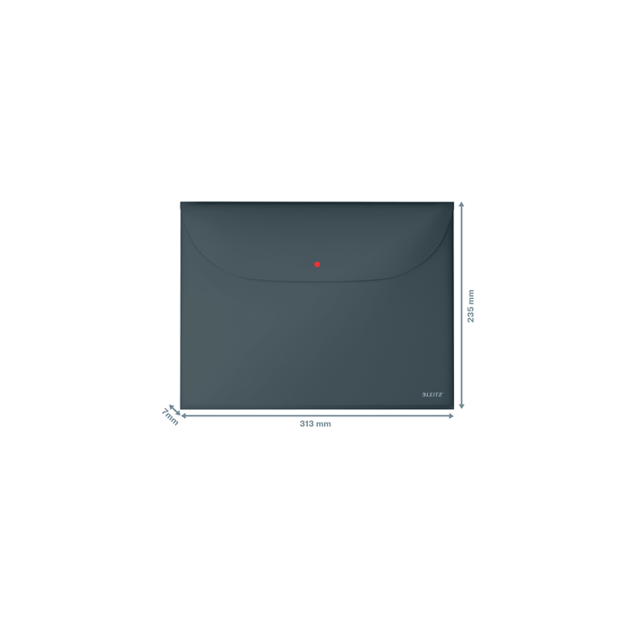 Dosier Sobre Leitz Cosy Pp Opaco Broche A4 Con Dos Bolsillos Gris Pack De 3 3