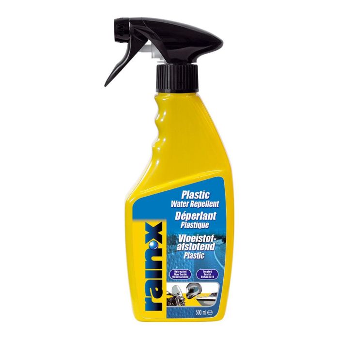 Rainx Repelente Lluvia para Plásticos, Tratamiento con Tecnología Hidrofóbica 500 ml - Cúpulas Motocicleta, Pantallas Casco