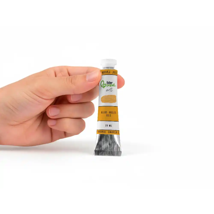 Liderpapel Pintura al Óleo Tubo de Aluminio 20 ml Amarillo Naranja 4