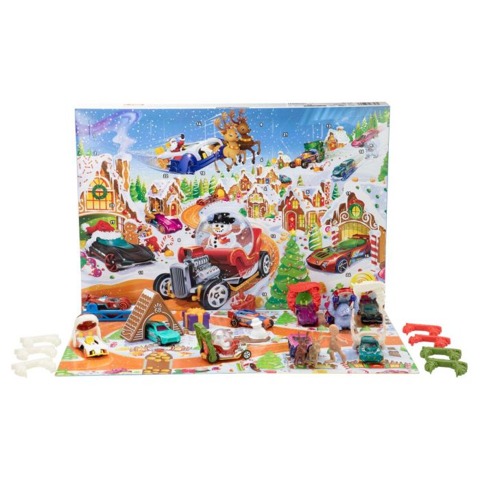 Calendario de Adviento Hot Wheels Metal Plástico Deportes 9