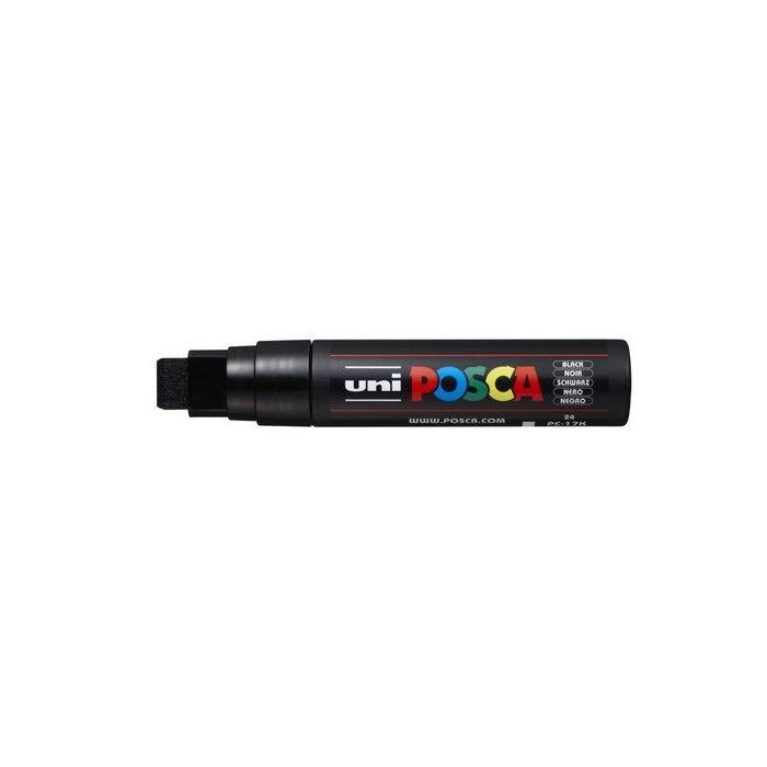 POSCA Marcador PC-17K No Permanente Punta Biselada 15 mm Negro