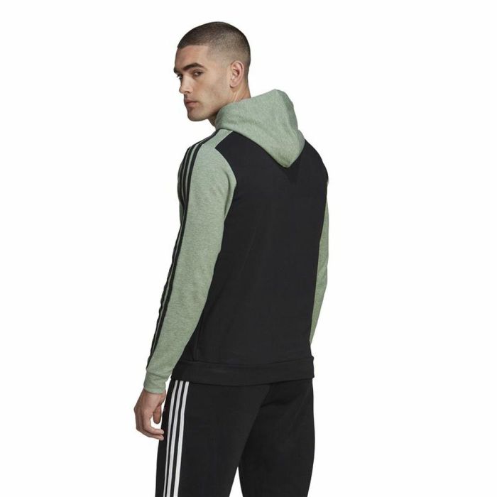 Sudadera con Capucha Hombre Adidas Essentials Mélange French Terry Negro 5 Sudadera con Capucha Hombre Adidas Essentials Mélange French Terry Negro 5