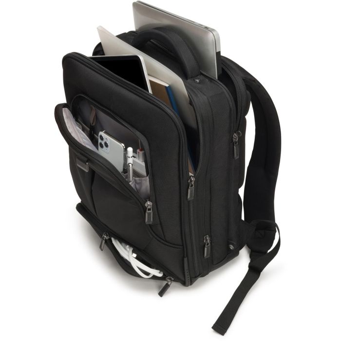 DICOTA Eco Backpack PRO Mochila para Portátil 12-14.1" (30.5-35.8 cm) Poliéster Reciclado Negro con Compartimento para Tablet 7 DICOTA Eco Backpack PRO Mochila para Portátil 12-14.1" (30.5-35.8 cm) Poliéster Reciclado Negro con Compartimento para Tablet 7