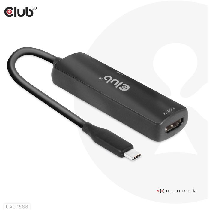Club3D Adapter USB 3.2 Tipo C a HDMI 2.1 HDR10 8K 60Hz Activo 4 Club3D Adapter USB 3.2 Tipo C a HDMI 2.1 HDR10 8K 60Hz Activo 4