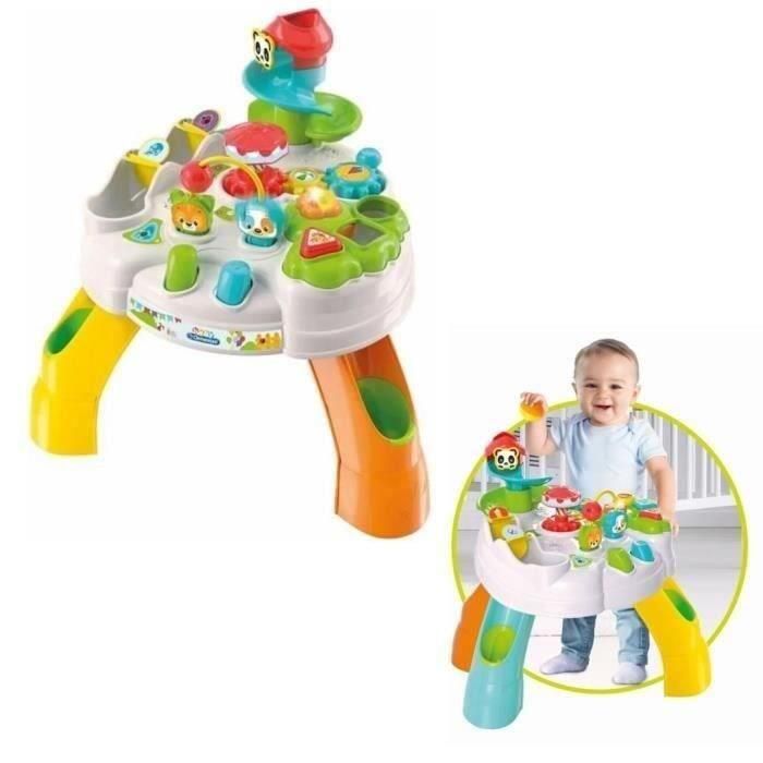 Clementoni 52620 Mesa de actividades encantada electrónica e interactiva con luces, sonidos y piscina de bolas para habilidades manuales 0 Clementoni 52620 Mesa de actividades encantada electrónica e interactiva con luces, sonidos y piscina de bolas para habilidades manuales 0