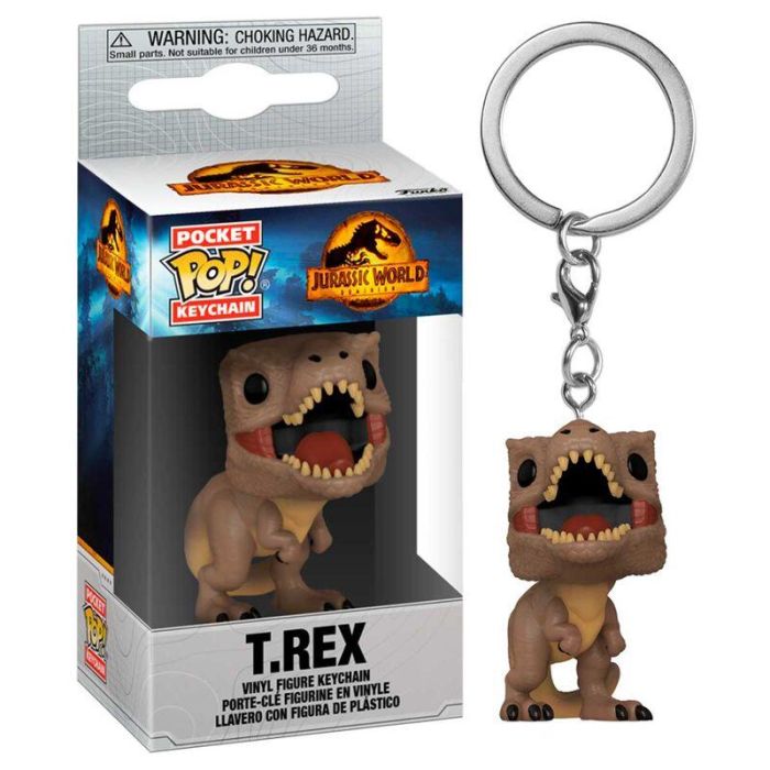 Llavero Pocket POP Jurassic World 3 T-Rex 0 Llavero Pocket POP Jurassic World 3 T-Rex 0