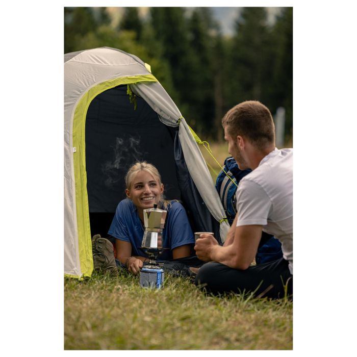 Coleman Darwin 2 Aktiv Zelt - Tienda de Campaña de Cúpula para 2 Personas, 3.2 m², para Excursión con Mochila, 2.8 kg, Color Verde/Gris