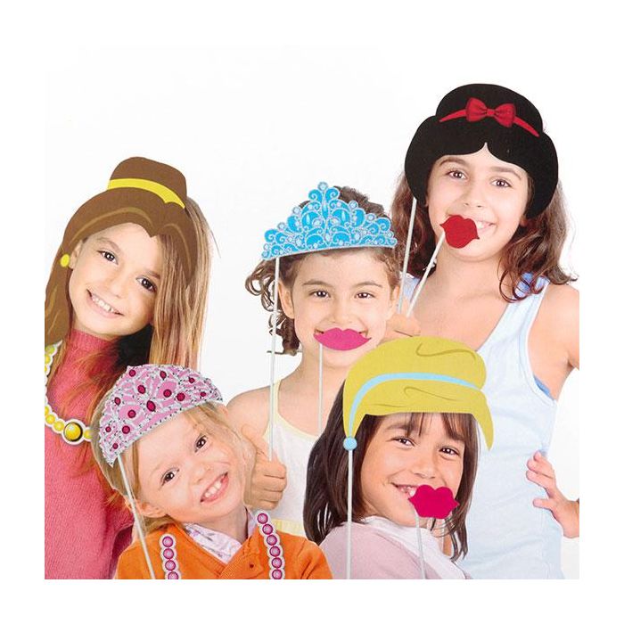 Accesorios Princesa para Fotos Divertidas (pack de 12) 2 Accesorios Princesa para Fotos Divertidas (pack de 12) 2