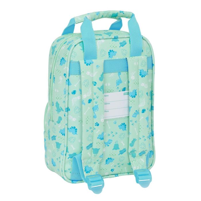 Mochila Infantil Safta Dino Verde 20 x 28 x 8 cm 2