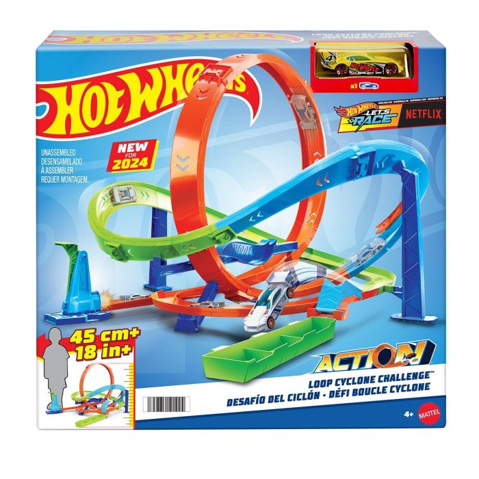 Pista Hot Wheels Ciclón Looping Extremo Htk16 Mattel 3