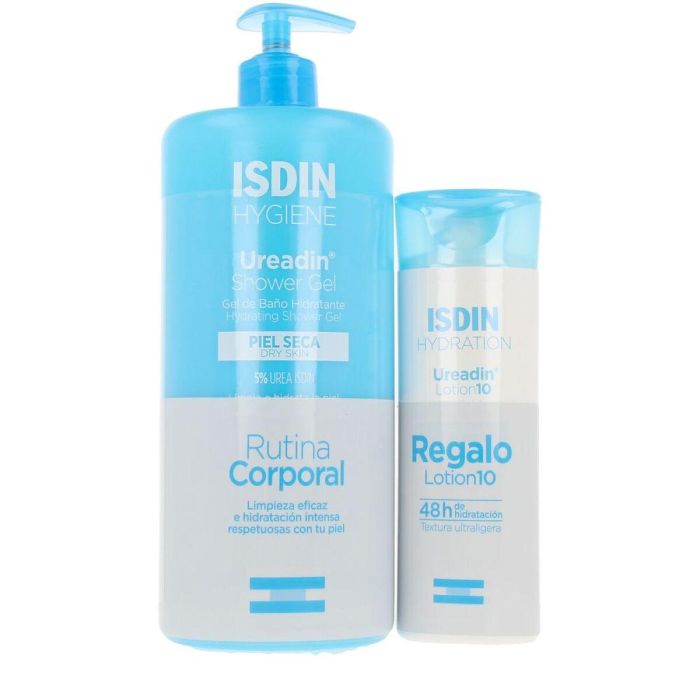 Isdin Ureadin Hidratación Intensa Lote Set Corporal para Piel Seca y Muy Seca con Loción 200ml y Gel 1000ml - 10% Urea
