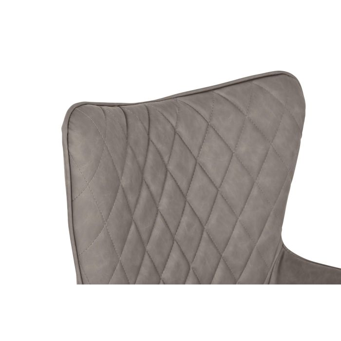 DKD Home Decor Silla Loft Gris 56.5 x 80 x 52 cm 2