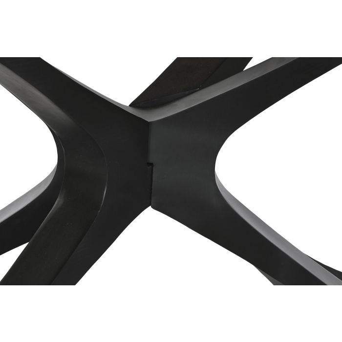DKD Home Decor Mesa Comedor 110x76x200 cm Acacia Natural y Negro 3