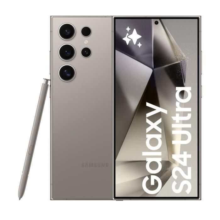 Samsung Galaxy S24 Ultra 17,3 cm (6.8") SIM doble 5G USB Tipo C 12 GB 256 GB 5000 mAh Gris, Titanio Samsung Galaxy S24 Ultra 17,3 cm (6.8") SIM doble 5G USB Tipo C 12 GB 256 GB 5000 mAh Gris, Titanio
