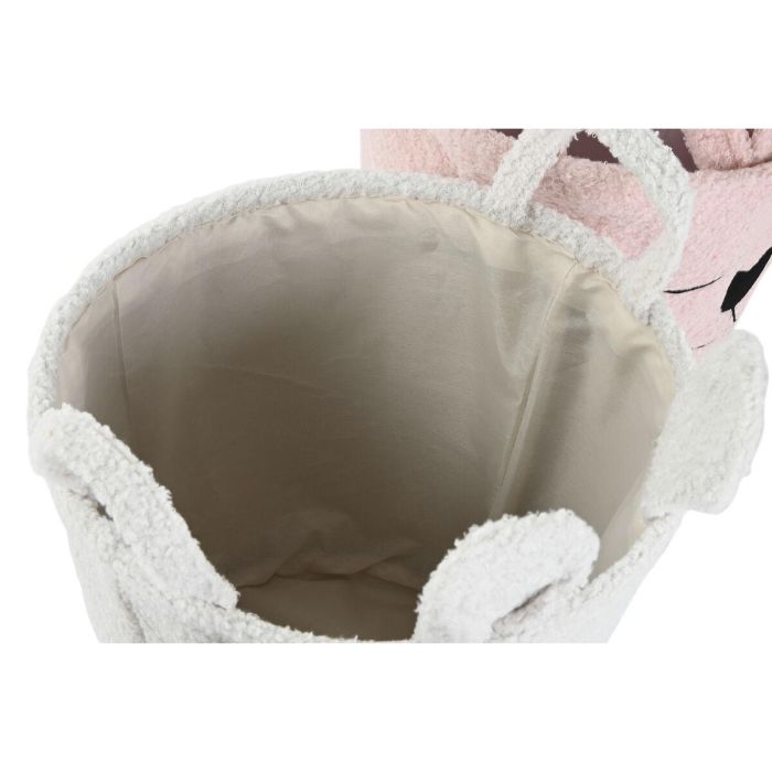 Cesta Home ESPRIT Marrón Beige Rosa (3 Unidades) 2
