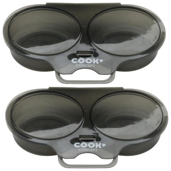 Cook Concept 2 Cuece Huevos Doble Microondas Huevos Blandos Duros Al Plato 6