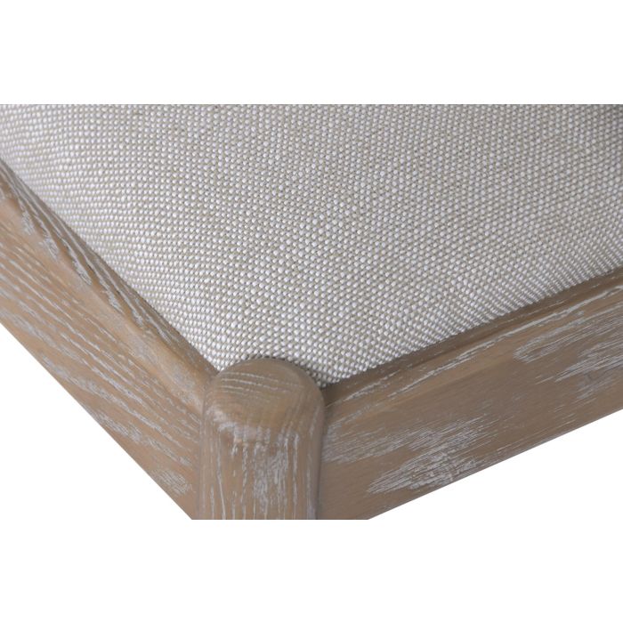 Silla Romantico DKD Home Decor Beige Natural 63 x 84 x 48 cm (2 Unidades)