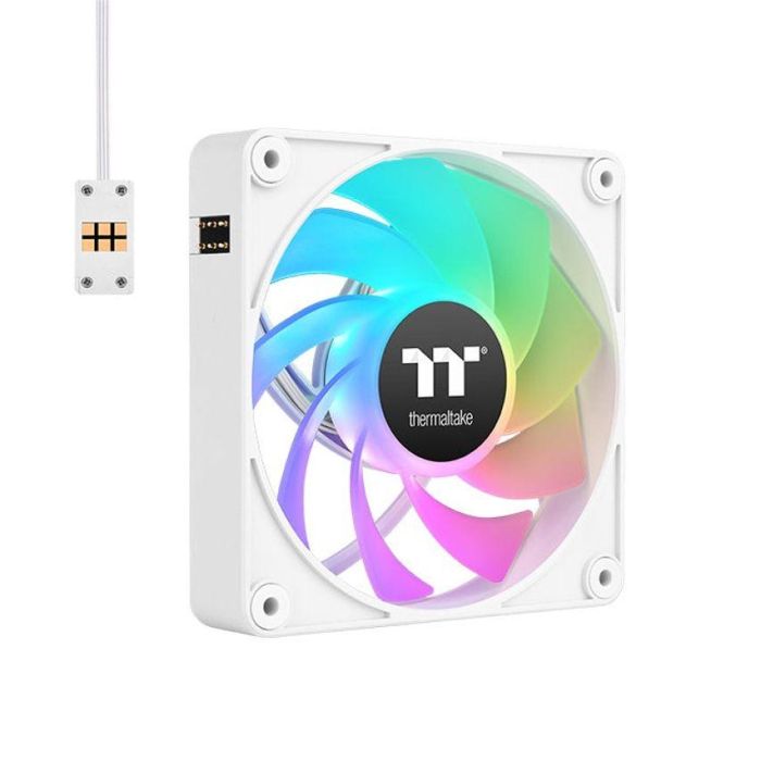 Thermaltake CL-F194-PL12SW-A Ventilador de Refrigeración PC 12cm Hidráulico Blanco - Pack de 3 para Carcasa de Ordenador 3 Thermaltake CL-F194-PL12SW-A Ventilador de Refrigeración PC 12cm Hidráulico Blanco - Pack de 3 para Carcasa de Ordenador 3