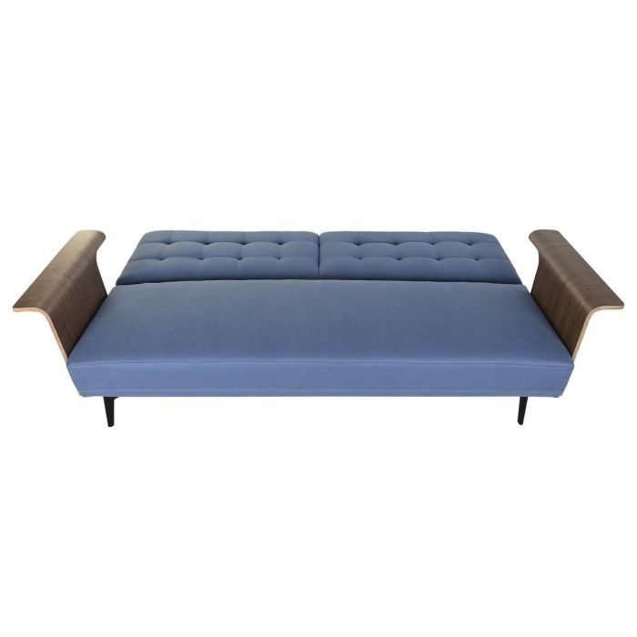 Sofa Cama Urban DKD Home Decor Azul Marron 87 x 81 x 203 cm 4