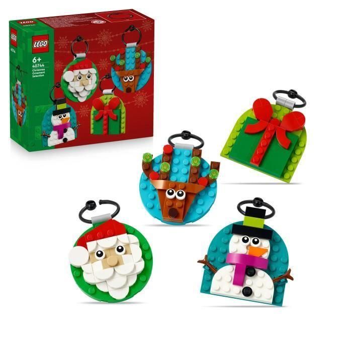 LEGO 40744 Selección de adornos navideños - Set de construcción para niños de 6 años con Papá Noel 0 LEGO 40744 Selección de adornos navideños - Set de construcción para niños de 6 años con Papá Noel 0
