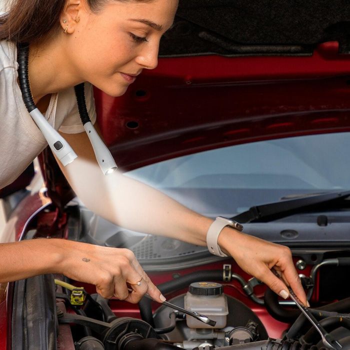 Luz de Lectura Recargable para Cuello Neddrer InnovaGoods 9 Luz de Lectura Recargable para Cuello Neddrer InnovaGoods 9