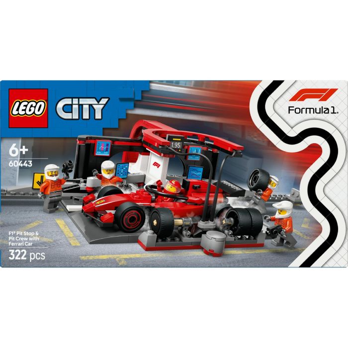 Lego Juego de Construcción City Fórmula 1 Parada en Boxes con Equipo de Mecánicos y Coche Ferrari para Niños +6 Años 11 Lego Juego de Construcción City Fórmula 1 Parada en Boxes con Equipo de Mecánicos y Coche Ferrari para Niños +6 Años 11