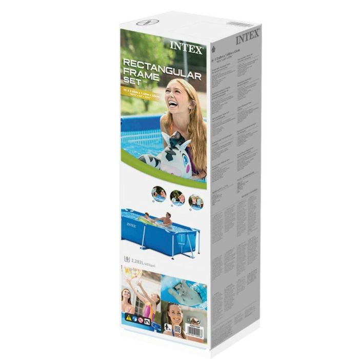 Intex Piscina Rectangular Desmontable 260x160x65 cm Capacidad 2282 Litros +6 Años 3 Intex Piscina Rectangular Desmontable 260x160x65 cm Capacidad 2282 Litros +6 Años 3