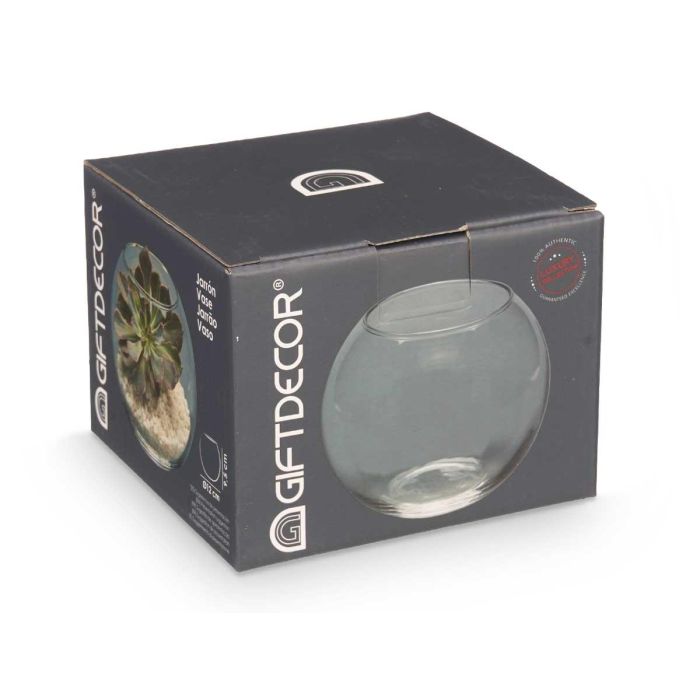 Pecera Mini Diam 12 cm - Cristal Transparente, 750 ml - Giftdecor (24 Unidades) 2 Pecera Mini Diam 12 cm - Cristal Transparente, 750 ml - Giftdecor (24 Unidades) 2