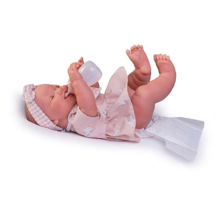 Muñeca recién nacida mia hace pipí con neceser 42 cm cuerpo vinilo 1 Muñeca recién nacida mia hace pipí con neceser 42 cm cuerpo vinilo 1