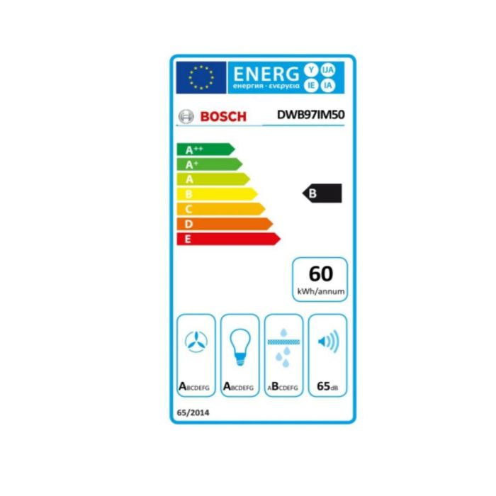 Campana Convencional BOSCH DWB97IM50 710 m3/h 65 dB (A) Plateado Acero 1