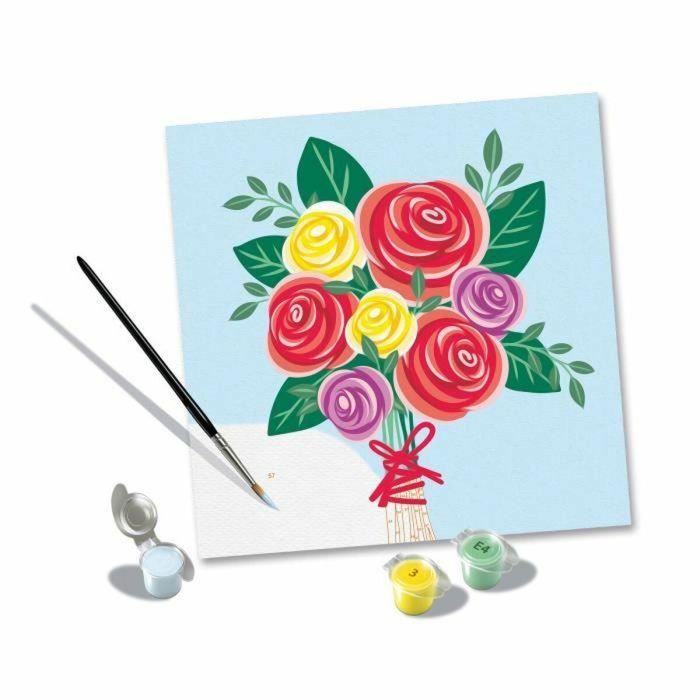 Ravensburger RAV00025520 CreArt Pintar por números Adulto Ramo de rosas 20x20 cm 5 Ravensburger RAV00025520 CreArt Pintar por números Adulto Ramo de rosas 20x20 cm 5