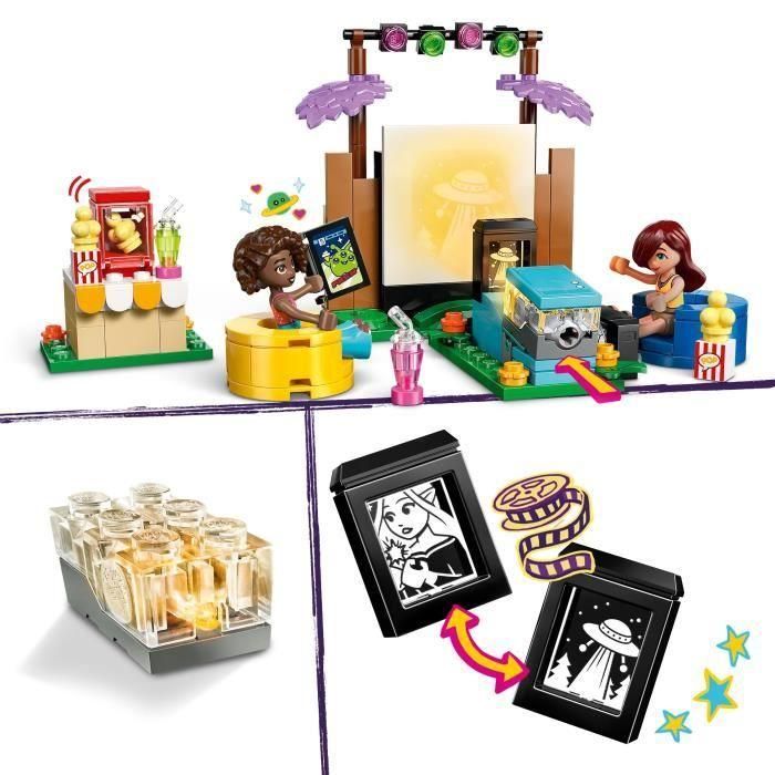 LEGO 42642 Set de Construcción LEGO Friends Amistad Noche de Cine con Proyector, Máquina de Palomitas y Figuras para Niñas +6 Años 2