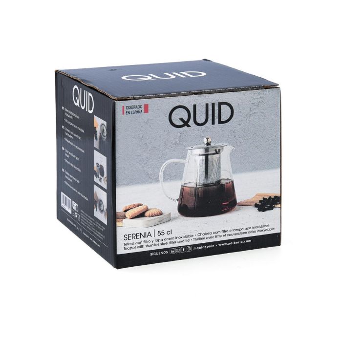Tetera Vidrio Filtro Inox Serenia Quid 0,55 L 5