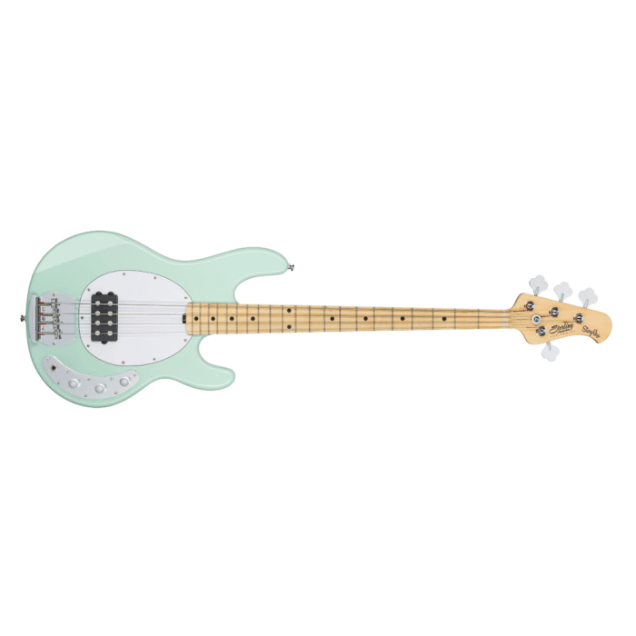 Sterling Bajo Eléctrico StingRay Ray4 Humbucker Mint Green con previo 2 bandas EQ y pastilla cerámica bajo ruido