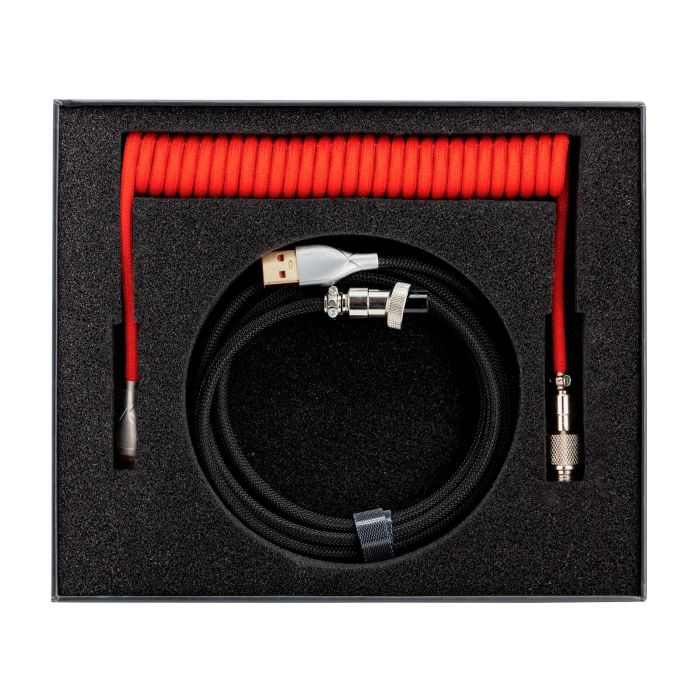 Phoenix technologies Kioru Cable Aviador en Espiral para Teclado Mecánico Tipo C - Estilo Profesional y Minimalista 1 Phoenix technologies Kioru Cable Aviador en Espiral para Teclado Mecánico Tipo C - Estilo Profesional y Minimalista 1