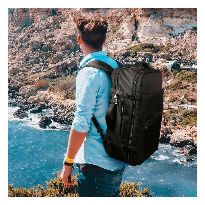 Inateck BP03001 Mochila para Portátil 15.6" a 17" 40L, Unisex, Negro