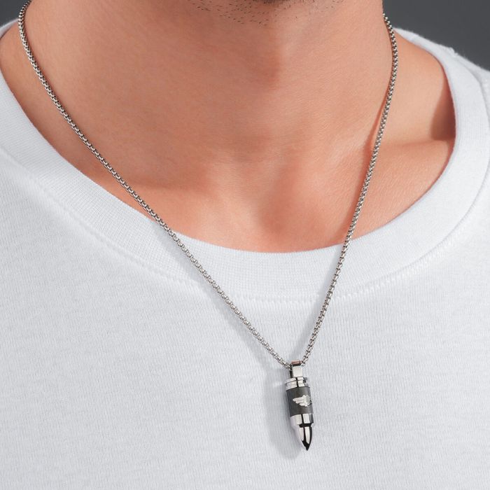 Collar Hombre Police PEAGN0034102 Plateado 1