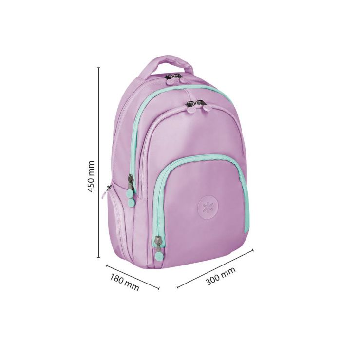 Mochila Antartik Multibolsillo 19 L Compartimento Para Portatil Y Tablet Color Morado 450 X 160 X 300 mm 1